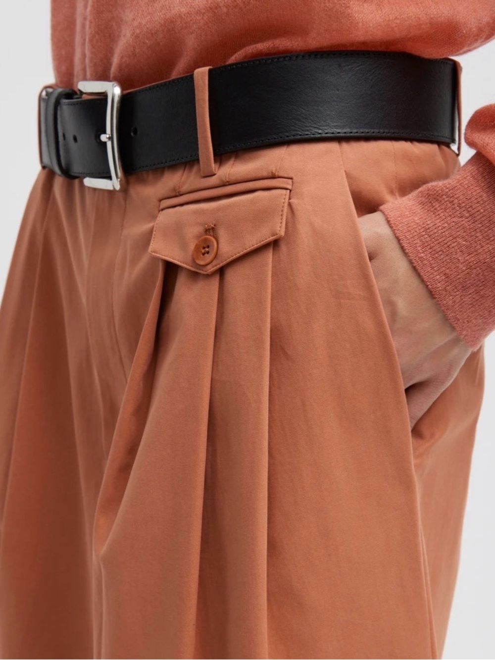 NWT Tibi Bio Twill Triple Pleat Skirt - Picture 4 of 5